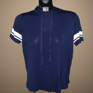 Short Sleeve Hoodie Women's Small